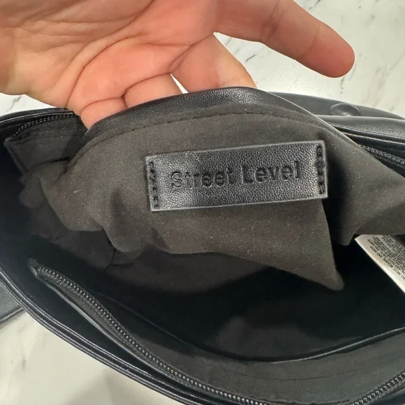 Flour Half Moon Crossbody Women's Street Level Black - Picture 9 of 15